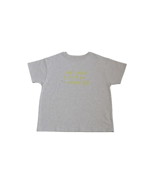 antiqua(アンティカ)の「手描き風ロゴTシャツ(Tシャツ/カットソー・レディース・グレー系その他/ブラック系その他/ホワイト系その他・ONE SIZE)」の7枚目の写真