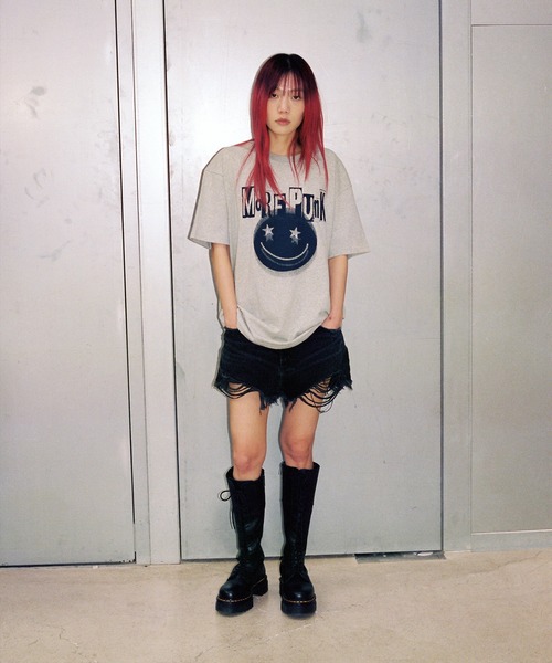 tシャツ A'GEM/9 × .kom 「ISTKUNST/イストクンスト」 MORE PUNK TEE/モア パンク TEE レディース A'GEM/9 × .kom 『ISTKUNST/イストクンスト』 MORE PUNK TEE