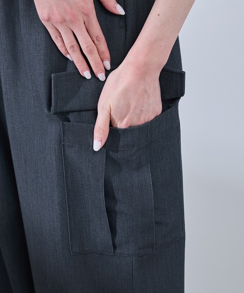 ROPE' PICNIC(ロペピクニック)の「【UVカット・接触冷感・イージーケア】イージーカーゴパンツ(カーゴパンツ・レディース・ブラック/ベージュ/ネイビー/グレー・36/38/40)」の13枚目の写真