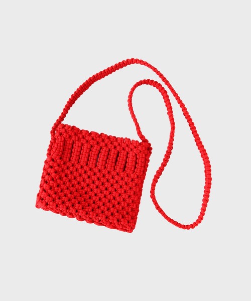 SUBLIME（サブライム）の「【SUBLiME/サブライム】HAND ROPE SACOCHE / ハンドロープサコッシュ（ショルダーバッグ・メンズ・イエロー/ネイビー/レッド/グリーン/ホワイト/ブラック・FREE）」の6枚目の写真