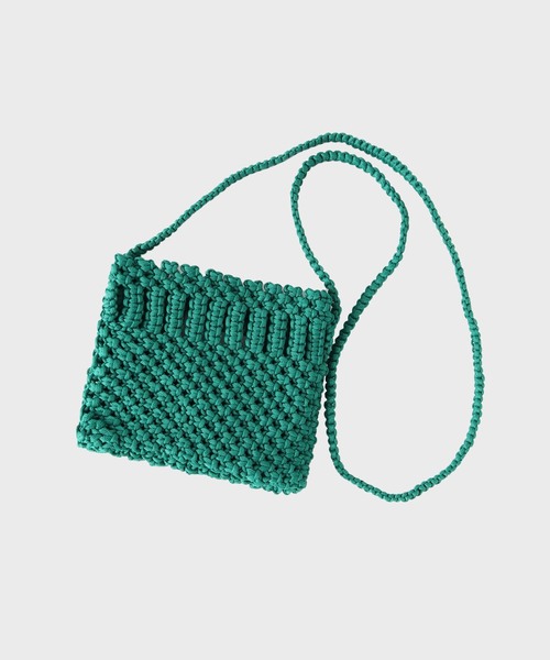 SUBLIME（サブライム）の「【SUBLiME/サブライム】HAND ROPE SACOCHE / ハンドロープサコッシュ（ショルダーバッグ・メンズ・イエロー/ネイビー/レッド/グリーン/ホワイト/ブラック・FREE）」の3枚目の写真