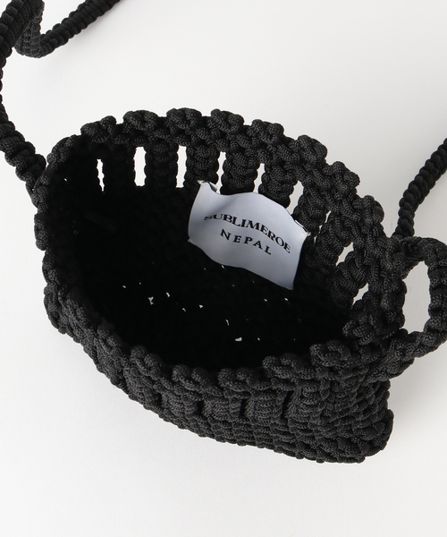 SUBLIME（サブライム）の「【SUBLiME/サブライム】HAND ROPE SACOCHE / ハンドロープサコッシュ（ショルダーバッグ・メンズ・イエロー/ネイビー/レッド/グリーン/ホワイト/ブラック・FREE）」の10枚目の写真