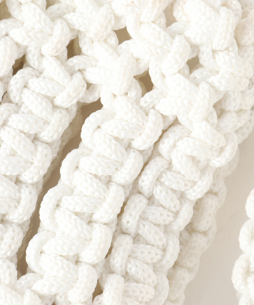 SUBLIME（サブライム）の「【SUBLiME/サブライム】HAND ROPE SACOCHE / ハンドロープサコッシュ（ショルダーバッグ・メンズ・イエロー/ネイビー/レッド/グリーン/ホワイト/ブラック・FREE）」の12枚目の写真