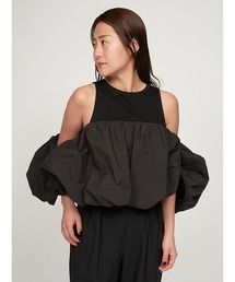 emmi（エミ）の「【emmi atelier】ストレッチシアーシャツ