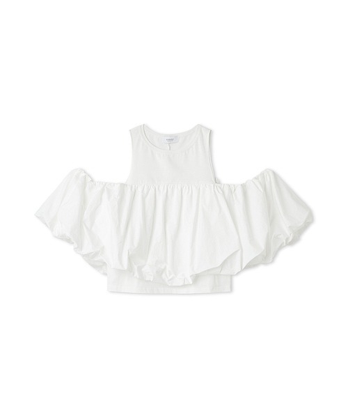 emmi（エミ）の「オフショルドッキングブラウス（シャツ/ブラウス・レディース・ブラック/ホワイト/ブラウン・FREE）」の21枚目の写真