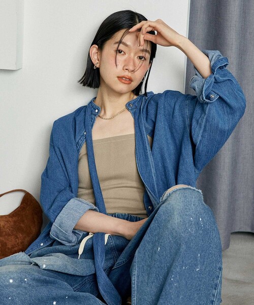 FREAK'S STORE（フリークスストア）の「デニムボウタイブラウス