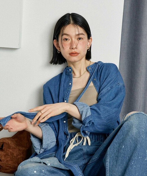 FREAK'S STORE（フリークスストア）の「デニムボウタイブラウス