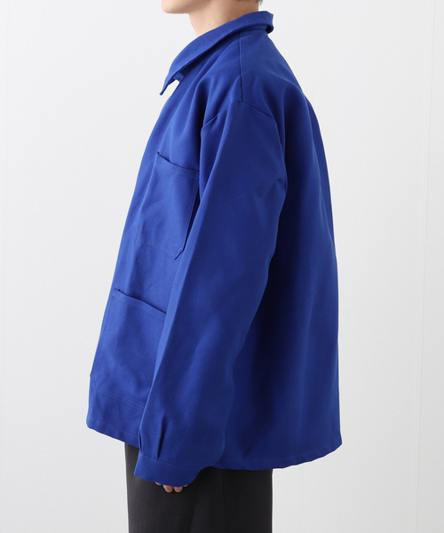 417 EDIFICE（フォーワンセブンエディフィス）の「Maison Empereur / メゾン・エンペラー work jacket Cicada brooch SET（カバーオール・メンズ・ブルー・LARGE/X-LARGE）」の3枚目の写真