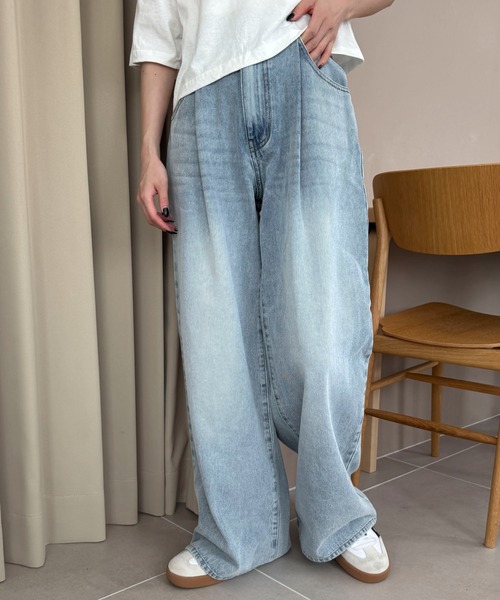 VaqutauxVoyage ヴァクトーヴォヤージュ Jboy デニムパンツ新品 wudge boy over dye damage denim（デニムパンツ）｜WudgeBoy