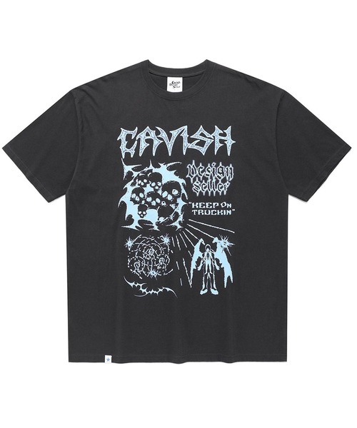 Cavish（カビシ）の「【UNISEX】CAVISH／TRUCKIN T（Tシャツ/カットソー・レディース・ホワイト/ブラック/チャコール・MEDIUM/LARGE）」の9枚目の写真