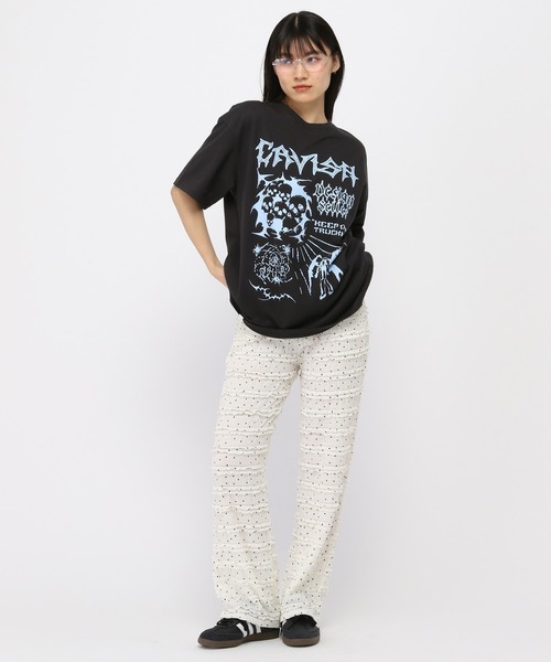 Cavish（カビシ）の「【UNISEX】CAVISH／TRUCKIN T（Tシャツ/カットソー・レディース・ホワイト/ブラック/チャコール・MEDIUM/LARGE）」の19枚目の写真