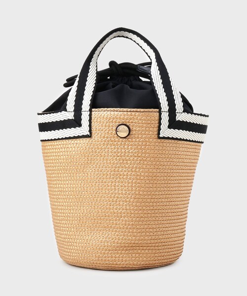 OPAQUE.CLIP（オペークドットクリップ）の「バスケット調デザインテープミニトートバッグ（トートバッグ・レディース・ブラック/ベージュ/シルバー・00）」の13枚目の写真