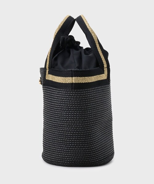 OPAQUE.CLIP（オペークドットクリップ）の「バスケット調デザインテープミニトートバッグ（トートバッグ・レディース・ブラック/ベージュ/シルバー・00）」の11枚目の写真