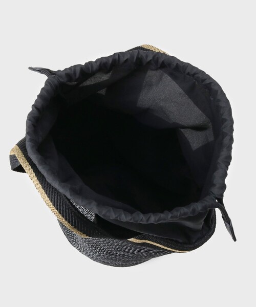 OPAQUE.CLIP（オペークドットクリップ）の「バスケット調デザインテープミニトートバッグ（トートバッグ・レディース・ブラック/ベージュ/シルバー・00）」の8枚目の写真