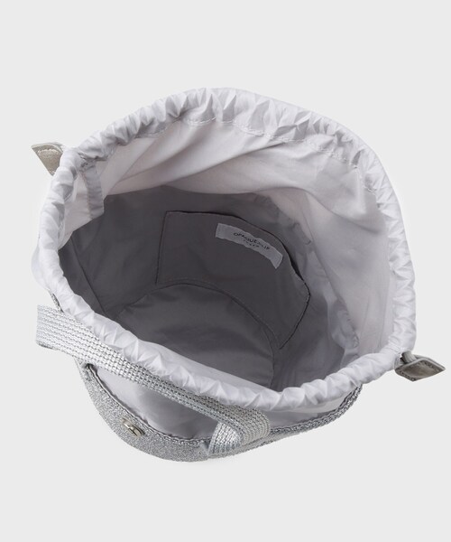 OPAQUE.CLIP（オペークドットクリップ）の「バスケット調デザインテープミニトートバッグ（トートバッグ・レディース・ブラック/ベージュ/シルバー・00）」の7枚目の写真