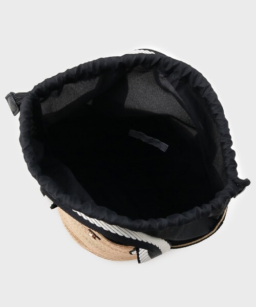 OPAQUE.CLIP（オペークドットクリップ）の「バスケット調デザインテープミニトートバッグ（トートバッグ・レディース・ブラック/ベージュ/シルバー・00）」の6枚目の写真