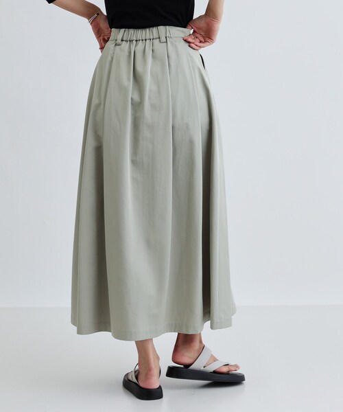 GALLEST（ギャレスト）の「チノマキシスカート（スカート・レディース・ライトグリーン/ベージュ・36/38/40）」の5枚目の写真