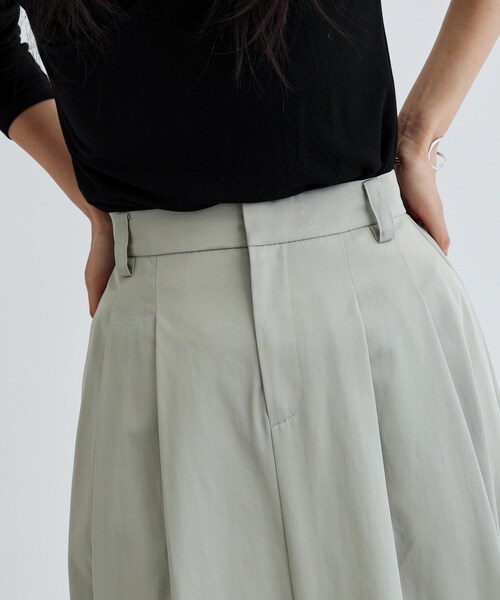 GALLEST（ギャレスト）の「チノマキシスカート（スカート・レディース・ライトグリーン/ベージュ・36/38/40）」の6枚目の写真