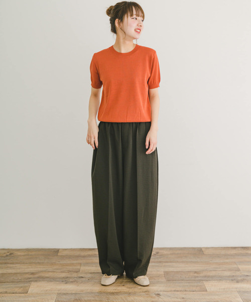 ITEMS URBANRESEARCH(アイテムズ アーバンリサーチ)の「コクーンイージーパンツ(その他パンツ・レディース・チャコールグレー/ホワイト系その他・FREE)」の11枚目の写真