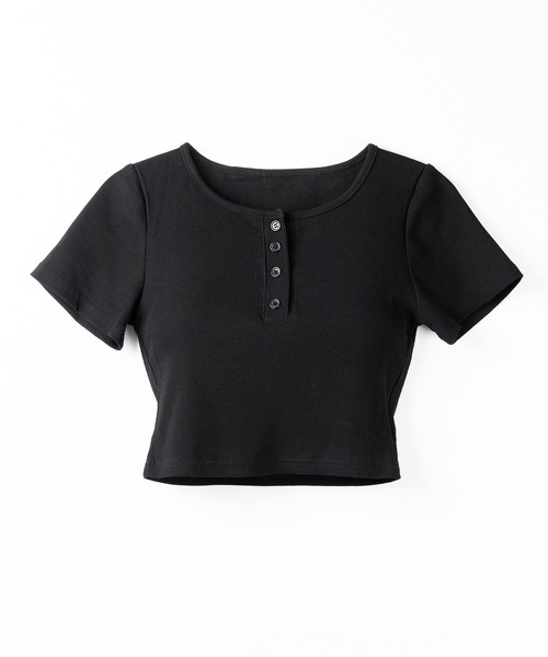 バイカラー ヘンリーネック Tシャツ 3色 半袖 韓国 夏 nr9468 リーズヘンリーネック半袖 (3 color) - 2PLAN | 60% - アジア