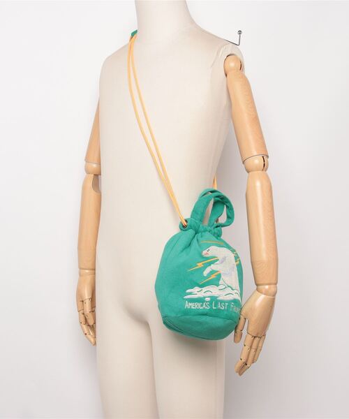 HOUSTON(ヒューストン)の「HOUSTON / EMB PILE EFFECT BAG(TIGER/MAP/DRAGON/ALASKA) / 6888/6889/6890/6891(ショルダーバッグ・レディース・ブルー/ピンク/オフホワイト/ブルー系その他/グリーン系その他/ブラック系その他/グリーン/その他/ブラック/ピンク系その他/ブラック系その他2・ONESIZE)」の19枚目の写真