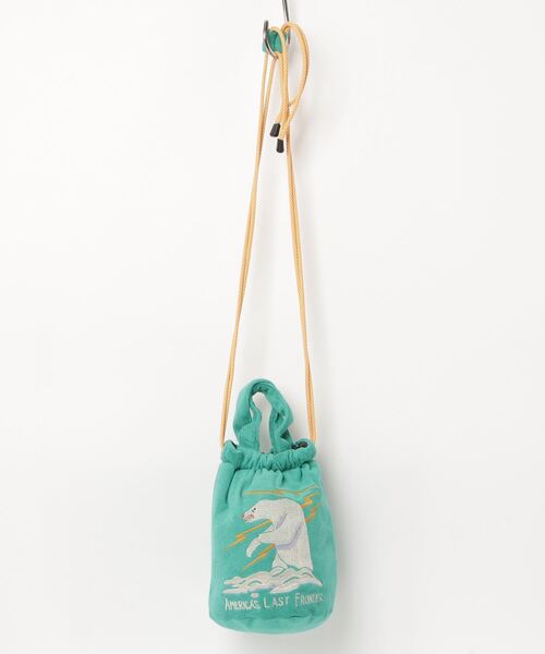HOUSTON(ヒューストン)の「HOUSTON / EMB PILE EFFECT BAG(TIGER/MAP/DRAGON/ALASKA) / 6888/6889/6890/6891(ショルダーバッグ・レディース・ブルー/ピンク/オフホワイト/ブルー系その他/グリーン系その他/ブラック系その他/グリーン/その他/ブラック/ピンク系その他/ブラック系その他2・ONESIZE)」の7枚目の写真
