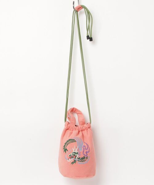HOUSTON(ヒューストン)の「HOUSTON / EMB PILE EFFECT BAG(TIGER/MAP/DRAGON/ALASKA) / 6888/6889/6890/6891(ショルダーバッグ・レディース・ブルー/ピンク/オフホワイト/ブルー系その他/グリーン系その他/ブラック系その他/グリーン/その他/ブラック/ピンク系その他/ブラック系その他2・ONESIZE)」の10枚目の写真