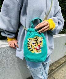 HOUSTON / EMB PILE EFFECT BAG(TIGER/MAP/DRAGON/ALASKA) / 6888/6889/6890/6891