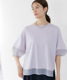 Elura | ドレスアップシアー切替プルオーバー/321608(Tシャツ/カットソー)