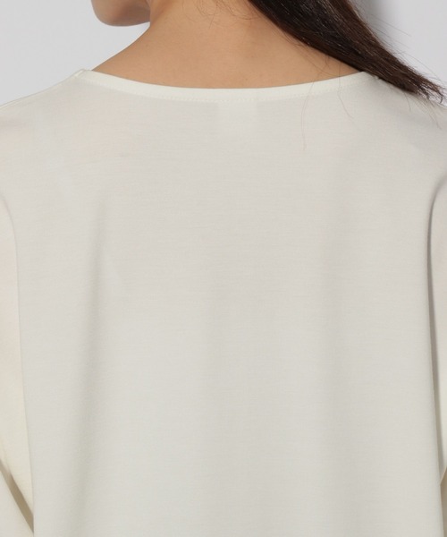 Elura（エルーラ）の「ドレスアップシアー切替プルオーバー/321608（Tシャツ/カットソー・レディース・ブルー/ホワイト/ネイビー/ライトブルー・SMALL/MEDIUM/LARGE）」の5枚目の写真