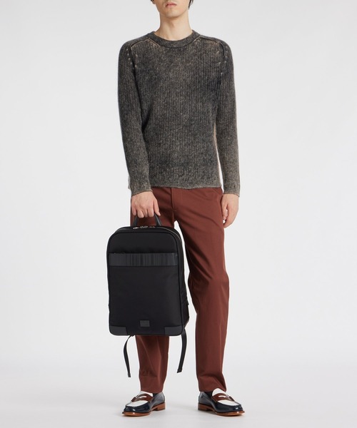 Paul Smith(ポールスミス)の「シャドーストライプ リュック【553414 N704R】(バックパック/リュック・メンズ・ブラック・FREE)」の5枚目の写真