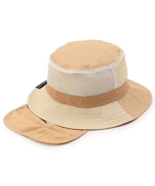 Ampersand（アンパサンド）の「【UVカット/撥水加工/接触冷感】ひんやり撥水アウトドアHAT（ハット・キッズ・ブラック/ベージュ/ピンク/サックスブルー/カーキ/レインボー・52/54/56/48/50）」の16枚目の写真