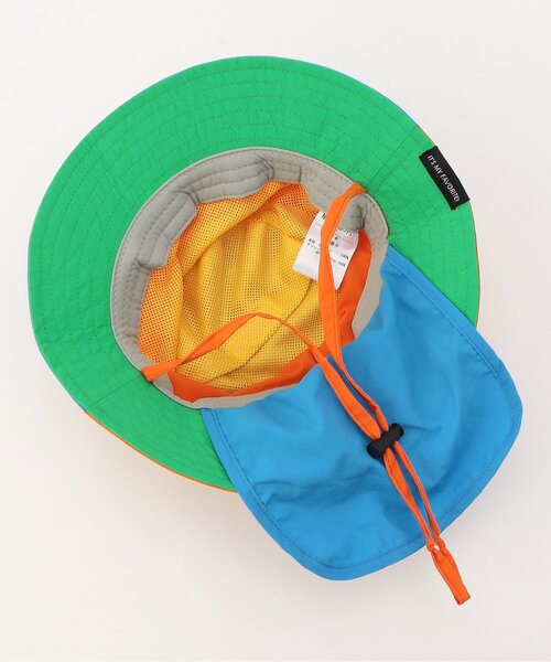 Ampersand（アンパサンド）の「【UVカット/撥水加工/接触冷感】ひんやり撥水アウトドアHAT（ハット・キッズ・ブラック/ベージュ/ピンク/サックスブルー/カーキ/レインボー・52/54/56/48/50）」の17枚目の写真
