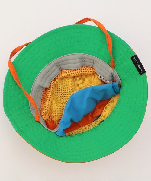 Ampersand（アンパサンド）の「【UVカット/撥水加工/接触冷感】ひんやり撥水アウトドアHAT（ハット・キッズ・ブラック/ベージュ/ピンク/サックスブルー/カーキ/レインボー・52/54/56/48/50）」の18枚目の写真