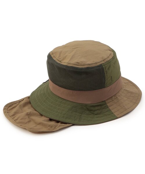 Ampersand（アンパサンド）の「【UVカット/撥水加工/接触冷感】ひんやり撥水アウトドアHAT（ハット・キッズ・ブラック/ベージュ/ピンク/サックスブルー/カーキ/レインボー・52/54/56/48/50）」の9枚目の写真