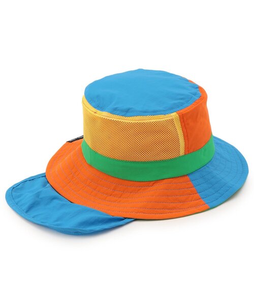 Ampersand（アンパサンド）の「【UVカット/撥水加工/接触冷感】ひんやり撥水アウトドアHAT（ハット・キッズ・ブラック/ベージュ/ピンク/サックスブルー/カーキ/レインボー・52/54/56/48/50）」の11枚目の写真