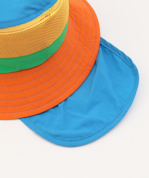 Ampersand（アンパサンド）の「【UVカット/撥水加工/接触冷感】ひんやり撥水アウトドアHAT（ハット・キッズ・ブラック/ベージュ/ピンク/サックスブルー/カーキ/レインボー・52/54/56/48/50）」の15枚目の写真