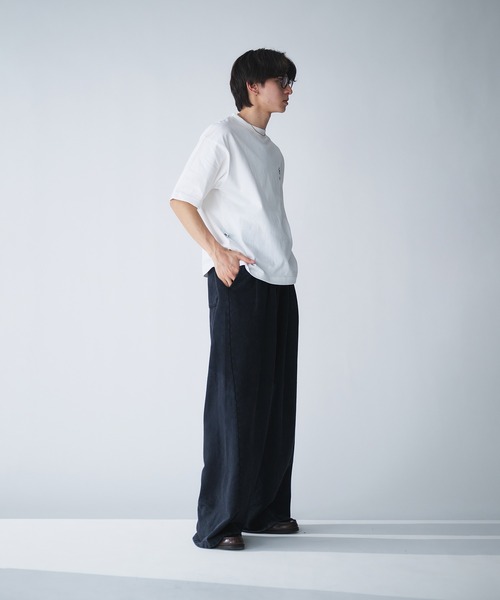 Adoon plain(アドーンプレーン)の「2-Tuck Curved Wide Sweat Pants / 2タックカーブワイドスウェットパンツ(スウェットパンツ・メンズ・ブラック/ブラウン・MEDIUM/LARGE)」の19枚目の写真
