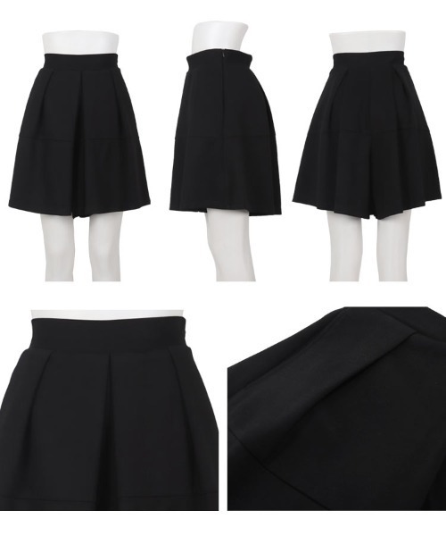 Petitle（プチレ）の「[ 低身長向けサイズ ] ダイバーフレアキュロット（その他パンツ・レディース・ブラック/チャコール・PM/PS）」の14枚目の写真