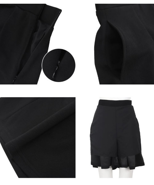 Petitle（プチレ）の「[ 低身長向けサイズ ] ダイバーフレアキュロット（その他パンツ・レディース・ブラック/チャコール・PM/PS）」の15枚目の写真