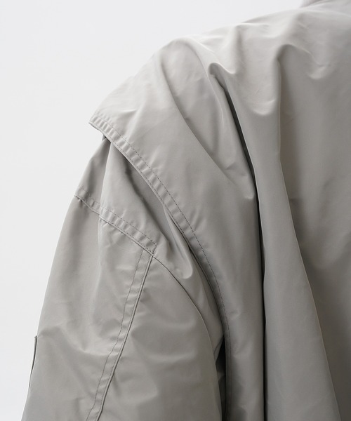 MASONPRINCE(メイソンプリンス)の「ショート丈 ドロップショルダー MA-1 ブルゾン JK4045【MASONPRINCE】(MA-1・メンズ・ネイビー/グレー・L/M/S)」の10枚目の写真