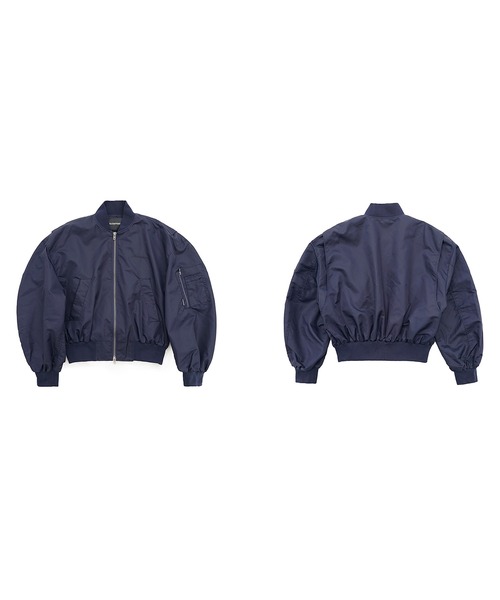 MASONPRINCE(メイソンプリンス)の「ショート丈 ドロップショルダー MA-1 ブルゾン JK4045【MASONPRINCE】(MA-1・メンズ・ネイビー/グレー・L/M/S)」の17枚目の写真