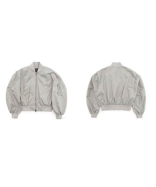 MASONPRINCE(メイソンプリンス)の「ショート丈 ドロップショルダー MA-1 ブルゾン JK4045【MASONPRINCE】(MA-1・メンズ・ネイビー/グレー・L/M/S)」の18枚目の写真