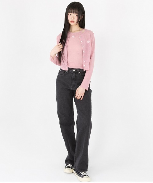 A'GEM/9 × .kom 『muah muah/ムーアムーア』WASHED WIDE DENIM