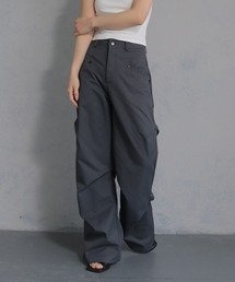 【cheriella】ハイウエスト サイドタックフレアパンツ HIGH WAIST SIDE TUCK FLARE PANTS