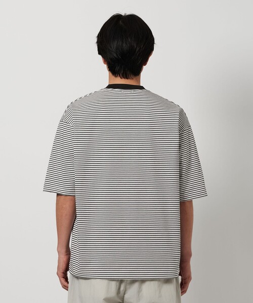 BEAUTY&YOUTH UNITED ARROWS◆半袖シャツ/ボーダージャカード/FREE/レーヨン/PUP/1616-105-0436 Shirt｜TOPS｜ビューティー＆ユース（BEAUTY&YOUTH）｜WOMEN