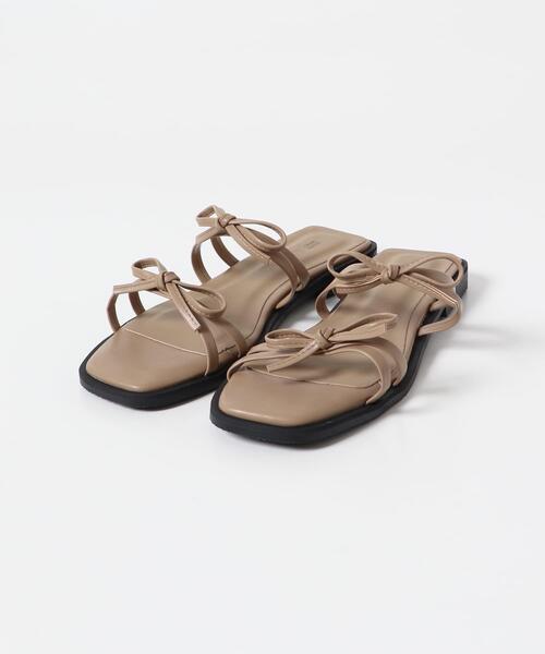 RODE SKO（ロデスコ）の「『MADE IN JAPAN』ダブルリボンフラットサンダル（サンダル・レディース・ホワイト系その他/ブラック/モカ・36/37/38）」の20枚目の写真