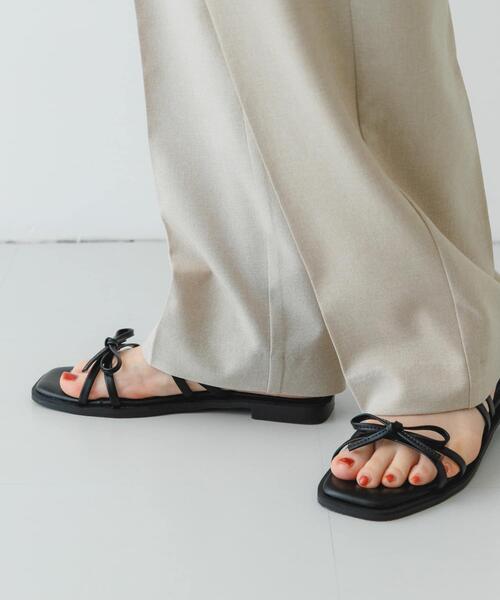 RODE SKO（ロデスコ）の「『MADE IN JAPAN』ダブルリボンフラットサンダル（サンダル・レディース・ホワイト系その他/ブラック/モカ・36/37/38）」の15枚目の写真