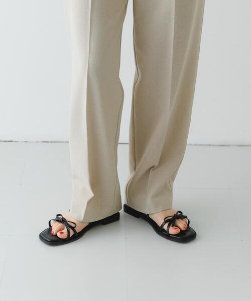 RODE SKO（ロデスコ）の「『MADE IN JAPAN』ダブルリボンフラットサンダル（サンダル・レディース・ホワイト系その他/ブラック/モカ・36/37/38）」の13枚目の写真