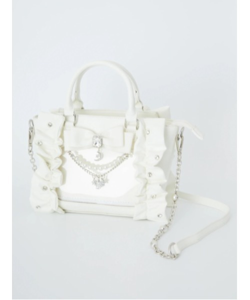 Ank Rouge(アンクルージュ)の「【痛バ】確定ファンサの星座おまじないBAG(トートバッグ・レディース・ブラック/ピンク/ホワイト/A/ネイビー/ブルー・FREE)」の2枚目の写真